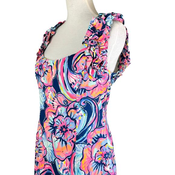 Lilly Pulitzer Floral Dress in Pink and Blue - Picture 7 of 14
